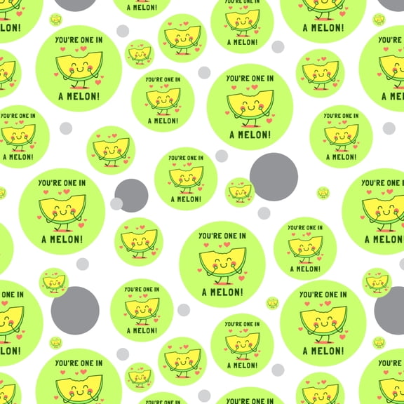 You're One in a Melon Million Funny Humor Premium Gift Wrap Wrapping Paper Roll