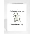 thumbnail image 1 of You're Paw-some Dad! Happy Father's Day Card – Cute Bear Design, Blank Inside, Envelope Included – Perfect Gift for Father's Day Celebration, 1 of 2