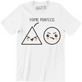 thumbnail image 1 of You're Pointless Triangle Circle Funny Gift Shapes Mens Graphic Men T-Shirt, 1 of 4