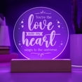 thumbnail image 1 of You're The Love Note My Heart Engraved Acrylic Circle Plaque, 1 of 20