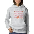 thumbnail image 1 of You're The Only Person I Talk To Hoodie Women -Smartprints Designs, Female Large, 1 of 4