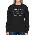 thumbnail image 1 of You're Water. Flow And Heal Sweatshirt Women -Smartprints Designs, Female Large, 1 of 4