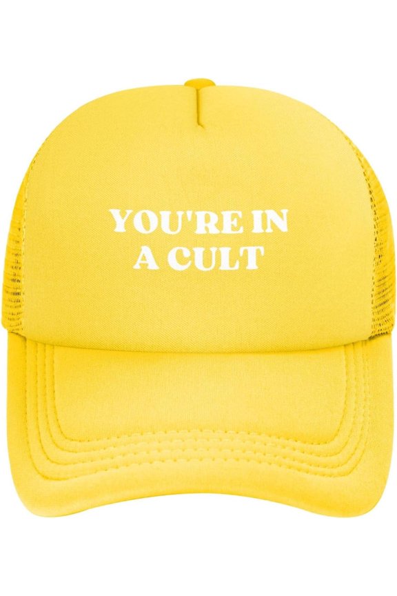 You're in A Cult Mesh Hat Men Women Baseball Cap Trucker Hat Funny Cap