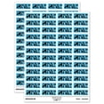 thumbnail image 1 of You're on a Roll Roller Skate Teacher Student School Sticker Set - Light Blue - Gloss Finish - 1.25" Mini, 1 of 7