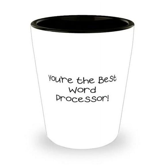 You're the Best Word Processor! Shot Glass, Word processor Ceramic Cup, Gag Gifts For Word processor