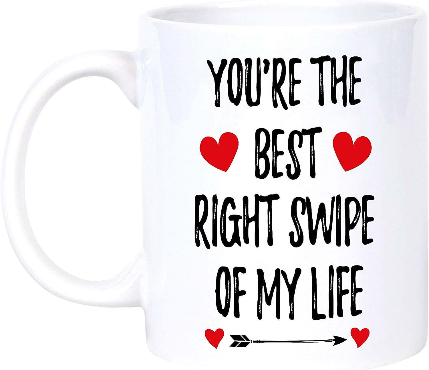 The Best Right Swipe Of My Life Mug Boyfriend Gift, Couple Mugs