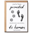 thumbnail image 1 of You've Been Promoted Card - Dog Grandma To Human Grandma Card - Grandma Card - Pregnancy Card - Notice Card For Grandma, 5 x 7 inches$$Office, 1 of 8