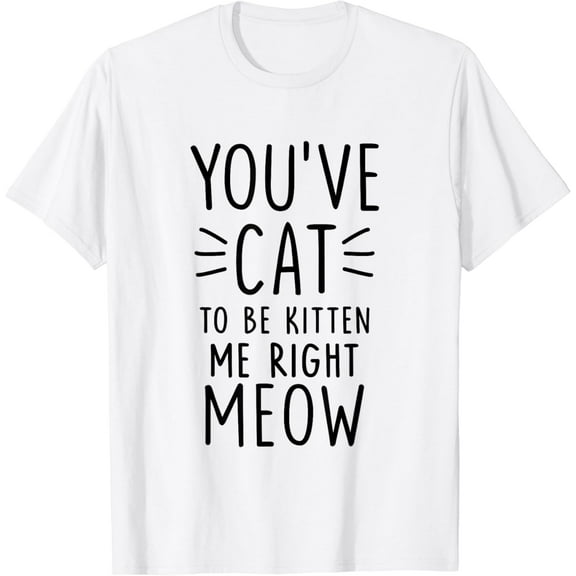 You've Cat to Be Kitten Me Right Meow T-shirts mens t shirt，white，women，funny，misfits，men，journey