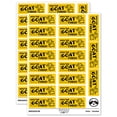 thumbnail image 1 of You've Goat Got This Teacher Student School Sticker Set - Yellow - Gloss Finish - 2.00" Large, 1 of 7