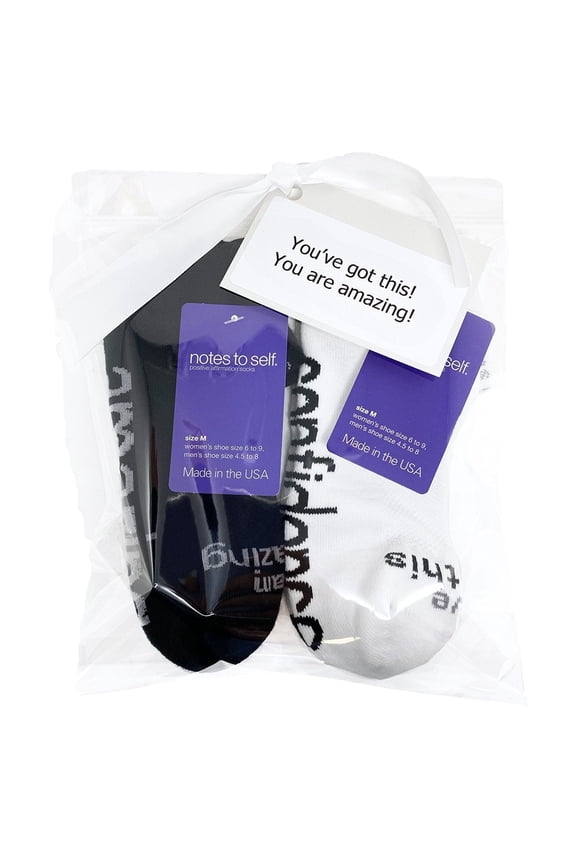 You've Got This! You are Amazing! 2 Pairs of Socks in Gift Bag