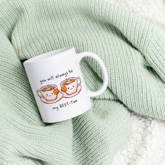 You will be my best-tea funny R best friend coffee mug gift bestie quote birthday best friend yk style kawa lover annrsary.