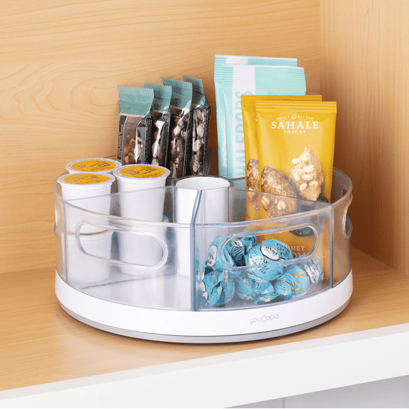 YouCopia Crazy Susan Turntable with 6 Bins