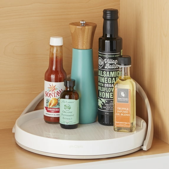YouCopia Crazy Susan Turntable with Backstop