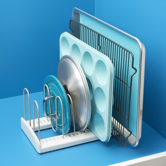 YouCopia StoreMore Adjustable Pan & Lid Rack 11", for Kitchen Cabinet Storage