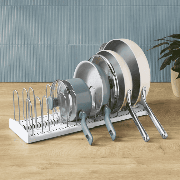 YouCopia Plastic and Metal StoreMore Pan & Lid Rack, Premium Edition, Made for Kitchen Organization and Accessibility