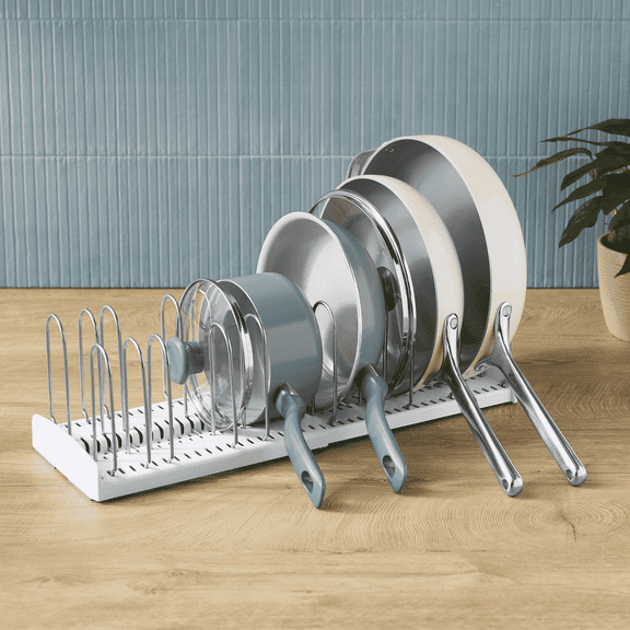 YouCopia Plastic and Metal StoreMore Pan & Lid Rack, Premium Edition, Made for Kitchen Organization and Accessibility