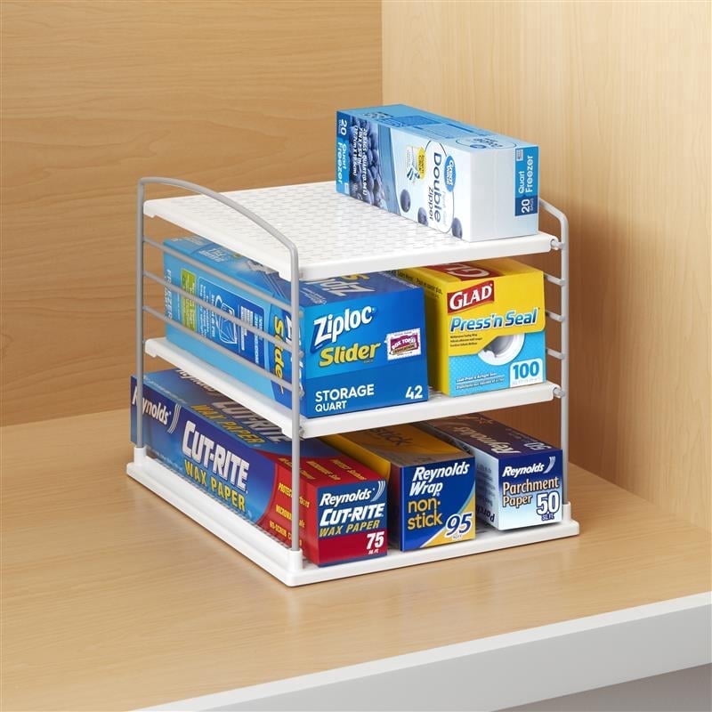 YouCopia UpSpace Adjustable Box Organizer for Foil Wrap and Kitchen Cabinet Storage