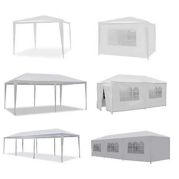 YouLoveIt 10' 20' 30' Outdoor Gazebo White Canopy Party Wedding Tent Cater Events Pavilion Beach BBQ Event Removable Large Gazebo Tents for Parties,Patio,Backyard
