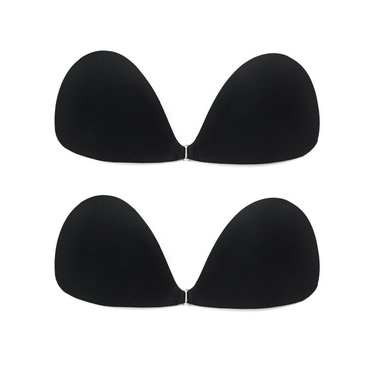 YouLoveIt 2 Pack Strapless Push Up Silicon Adhesive Invisible Nude Bra  Backless Push-up Bra Backless Sticky Silicone Bra Sticky Bra for Women