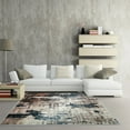 thumbnail image 1 of YouLoveIt 3.9x5.2ft Area Rug Modern Abstract Non-Shedding Grey Floor Carpet for Living Room, Bedroom, Dining Room Non Slip Area Rug Pad(3x5ft), 1 of 8