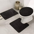thumbnail image 1 of YouLoveIt 3 Piece Bathroom Rugs and Mats Sets Bath Mats Set 3 Piece Set ,with U-Shaped Toilet Floor Mat Non Slip Rugs andToilet Lid Cover Mat, 1 of 6