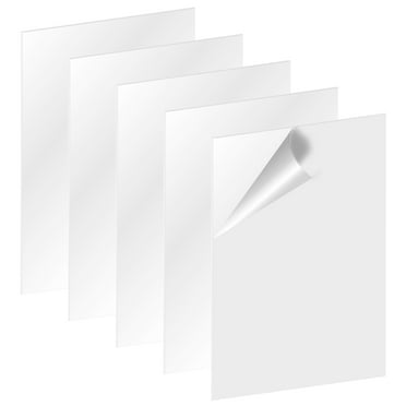 YouLoveIt 5/10/20-pack 5"x7" Clear Acrylic Sheet Plexiglass Square Panel Transparent Acrylic Board Plexi Glass Perspex Panel for Picture Frame Glass Replacement, Table Signs, Calligraphy and Painting