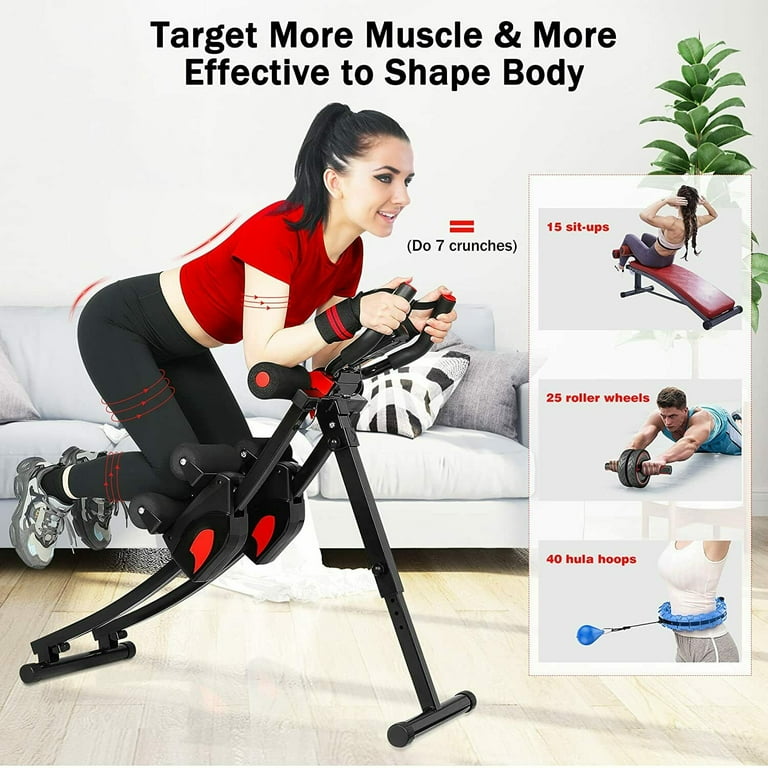 YouLoveIt Ab Machine Ab Workout Equipment Workout Equipment Abdominal  Trainers for Home Gym Abdominal Trainer Women Exercise Fitness Equipment 