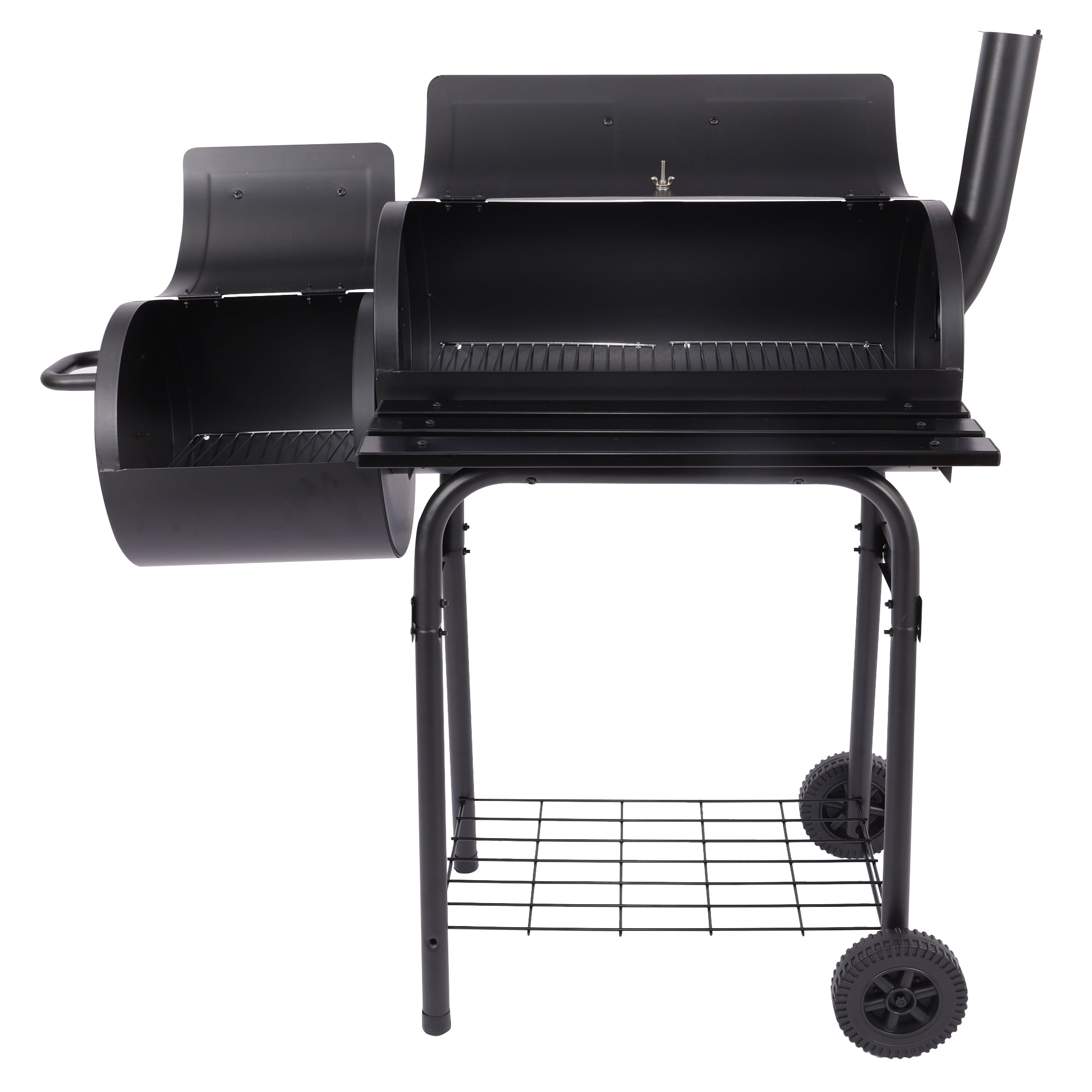 YouLoveIt BBQ Charcoal Grill Portable Barbecue Grill Offset Smoker Barbecue Oven with Wheels for Outdoor Picnic Camping Patio Backyard