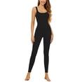 thumbnail image 1 of YouLoveIt Body Shapers For Women Full Body Built In Shapewear One Piece Tank Top Sleeveless Long Pants Yoga Unitard Rommpers Round Neck Sports Romper, 1 of 1