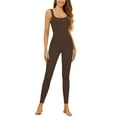 thumbnail image 1 of YouLoveIt Body Shapers For Women Full Body Built In Shapewear One Piece Tank Top Sleeveless Long Pants Yoga Unitard Rommpers Round Neck Sports Romper, 1 of 8