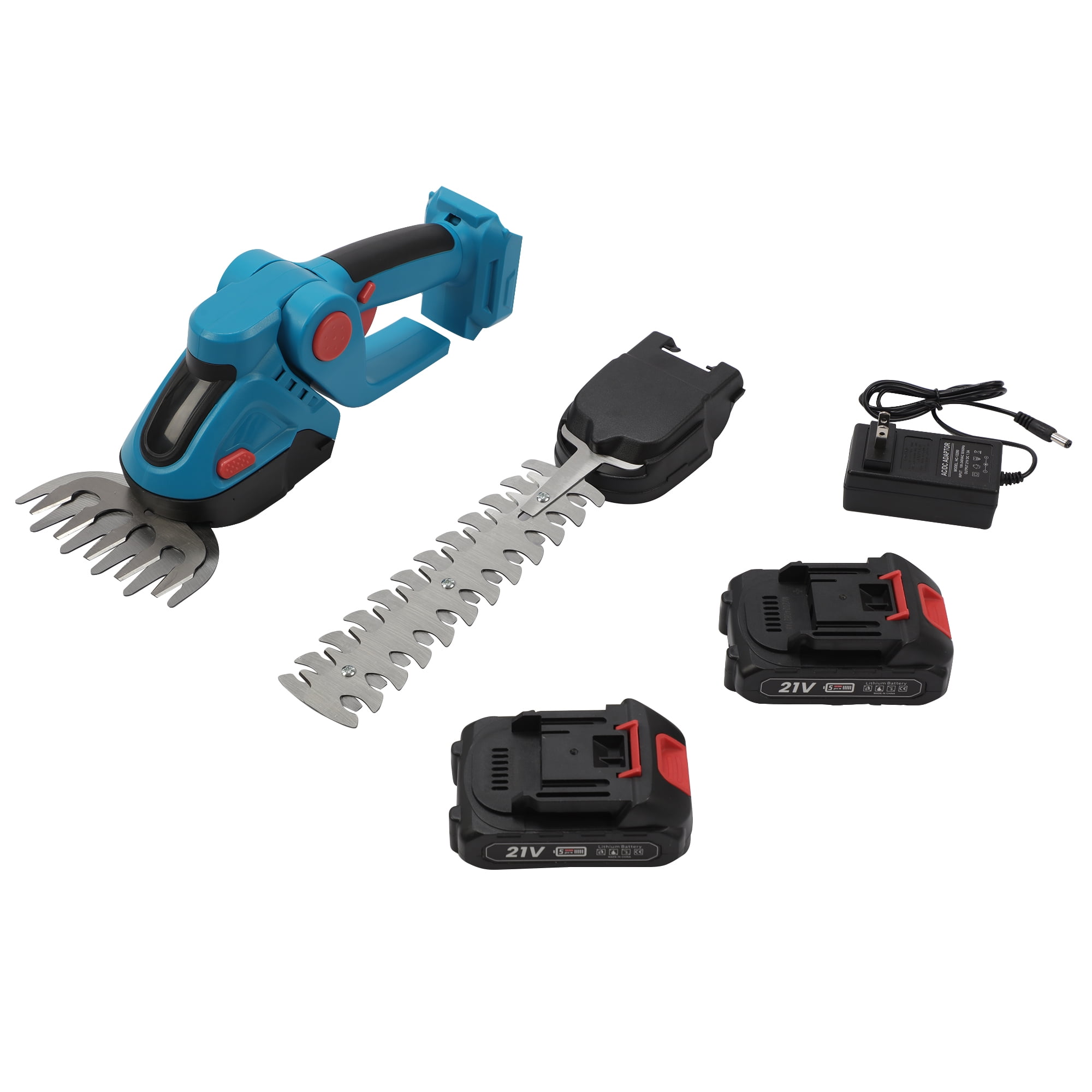 YouLoveIt Cordless Hedge Trimmer 550w for Gardening Grass Shears Cutter with 2 PCS Battery Handheld Hedge Trimmers for Lawn Yard Bushes Shrubs