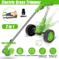 thumbnail image 1 of YouLoveIt Cordless String Trimmer Weed Eater String Trimmer Cordless String Cutter Electric Cordless String Trimmer with Wheels, Battery, Charger, 1 of 8