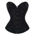 thumbnail image 1 of YouLoveIt Corset for Women Satin Underbust Corset Bustier Waist Training Cincher Plus Size Corsets Plus Size Overbust Bridal Corset Bustier Bodyshaper Top, 1 of 7