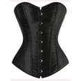 thumbnail image 1 of YouLoveIt Corsets for Women Waist Trainer Underbust Cincher Corset Busiter 12 Plastic Boned Corset Back Satin Lace up Corset with G-String Size S-6XL, 1 of 6