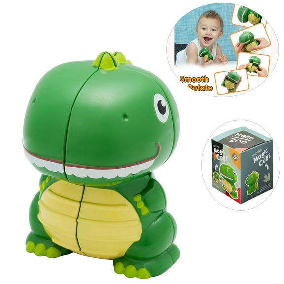 YouLoveIt Dinosaur Magic Cube Toys Building Blocks Engineering Kids Toys Kit Magic Cube Education Toys Dinosaur Building Toys Set for Age 3 4 5 6 7 Kids Girls Toddler