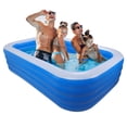 thumbnail image 1 of YouLoveIt Family Pool Inflatable Swimming Lounge Pools for Adults Family Full-Sized Inflatable Swimming Pool for Adults Above Ground Swimming Pool for Backyard Home Garden Lawn Indoor Outdoor, 2 Sizes, 1 of 8