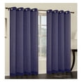 thumbnail image 1 of YouLoveIt Faux Linen Sheer Window Curtain Panels Drapes with Grommets, Set of 2 Window Curtain Panels for Living Room Girls Kids Room Bedroom, 54"x63"/54"x84"/54"x96", 1 of 1
