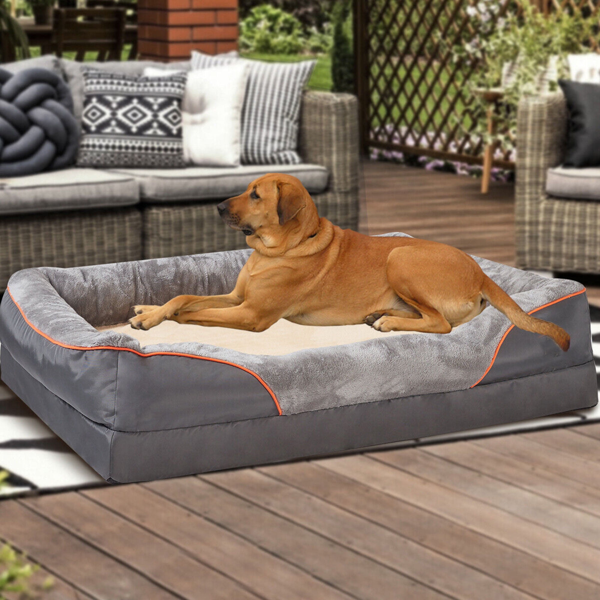 YouLoveIt Large Dog Bed Orthopedic Foam Pet Bed Pet Mattress