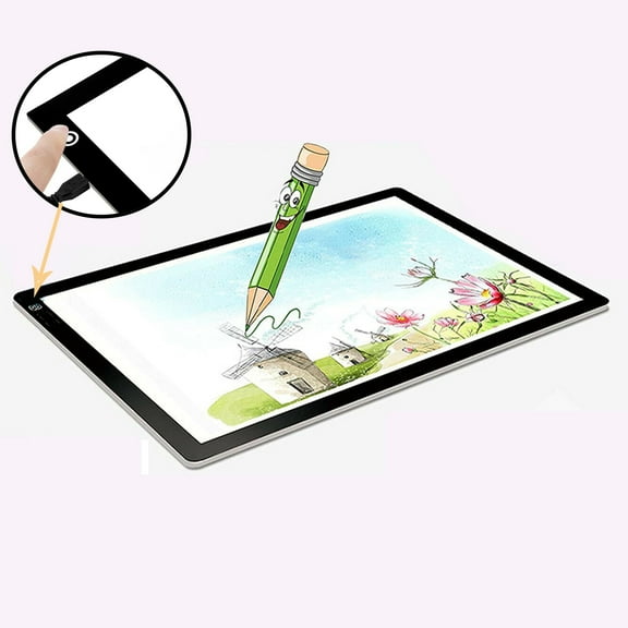 YouLoveIt Light Board A4 LED Drawing Board Light Table Light Up Drawing Painting Boards Kids Acrylic Copy Drawing Board Tracing Tableo for Artists Designing, Animation, Sketching