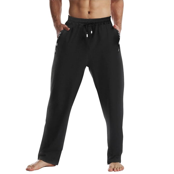 YouLoveIt Men's Sweatpants Loose Fit Mesh Athletic Pants Workout Running Pants Sport Jogger Sportswear Pants Elastic-Waist Drawstring Pants for Sport Exercise Travel