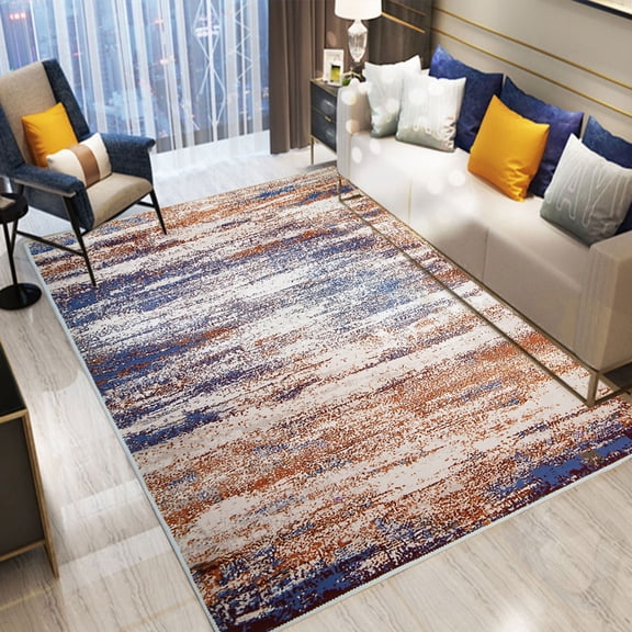 YouLoveIt Modern Abstract Area Rugs Anti-skid Floor Carpet Floor Rugs Soft Area Rug Child Play Mat Non-Slip Floor Mat Carpet Home Decor for Indoor Home Floor Carpet, 4 Sizes