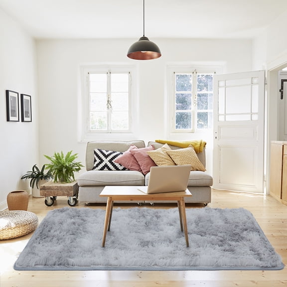YouLoveIt Modern Indoor Large Shaggy Rug for Bedroom Livingroom Dorm Kids Room Home Decorative, Non-Slip Plush Throw Rug Shaggy Anti-Skid Area Rug Floor Mat, 6.56x10ft