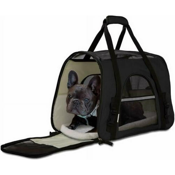 YouLoveIt Pet Travel Carrier Portable Bag Cat Carrier Dogs Puppy Comfort Portable Pet Bag Soft Sided Portable Bag Comfort Bag Travel Case, 2 Sizes
