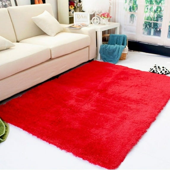 YouLoveIt Plush Shag Area Rugs Anti-slip Nursery Rug Fluffy Rugs Shag Rugs for Bedroom Living Room Modern Indoor Home Floor Carpet Fuzzy Decorative Floor Rugs Home Decor, 4 Sizes