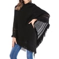 thumbnail image 1 of YouLoveIt Poncho Sweater for Women, Oversized Blanket Sweater Poncho Hooded Poncho Cape Shawl Knitted Sweater Wrap Pullover Top Coat, One Size, 1 of 8