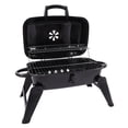 thumbnail image 1 of YouLoveIt Portable Charcoal Barbecue Grill 23.2"L*11.4"W*14.2"H For Outdoor Cooking & Grilling BBQ Patios Tailgating Enamel Black, 1 of 7