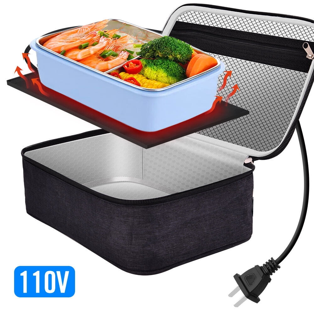 YouLoveIt Portable Oven Portable Food Warmer Personal Portable Oven Mini Electric Heated Lunch Box for Car/Truck/Home