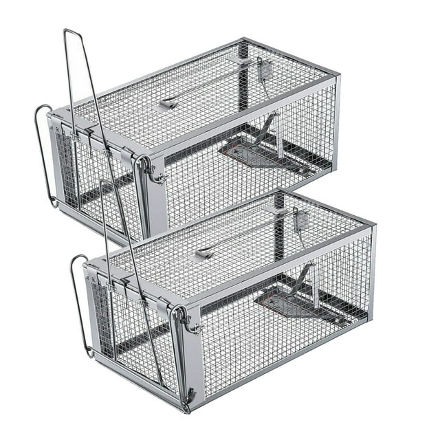 YouLoveIt Rat Trap,Mouse Traps Small Rodent Animal-Mice Voles Hamsters Cage, Catch and Release, Humane Live Animal Mouse Cage Traps, Catch and Release Mice, Rats,Chipmunk, Pests