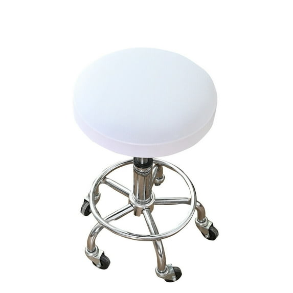 YouLoveIt Round Chair Cover Stretch Elastic Chair Cushion Elastic Protective Polyester Stretch Chair Seat Protector Slipcover for Swivel Chair or Barstool Round Bar Stool Covers