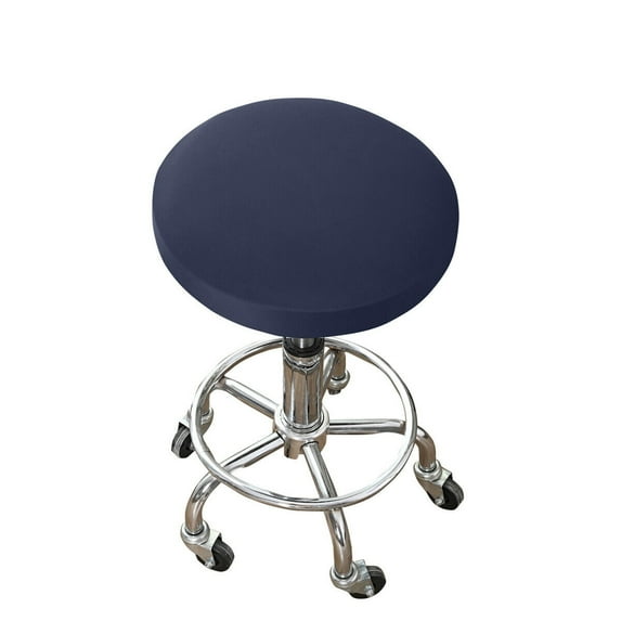 YouLoveIt Round Chair Cover Stretch Elastic Chair Cushion Elastic Protective Polyester Stretch Chair Seat Protector Slipcover for Swivel Chair or Barstool Round Bar Stool Covers